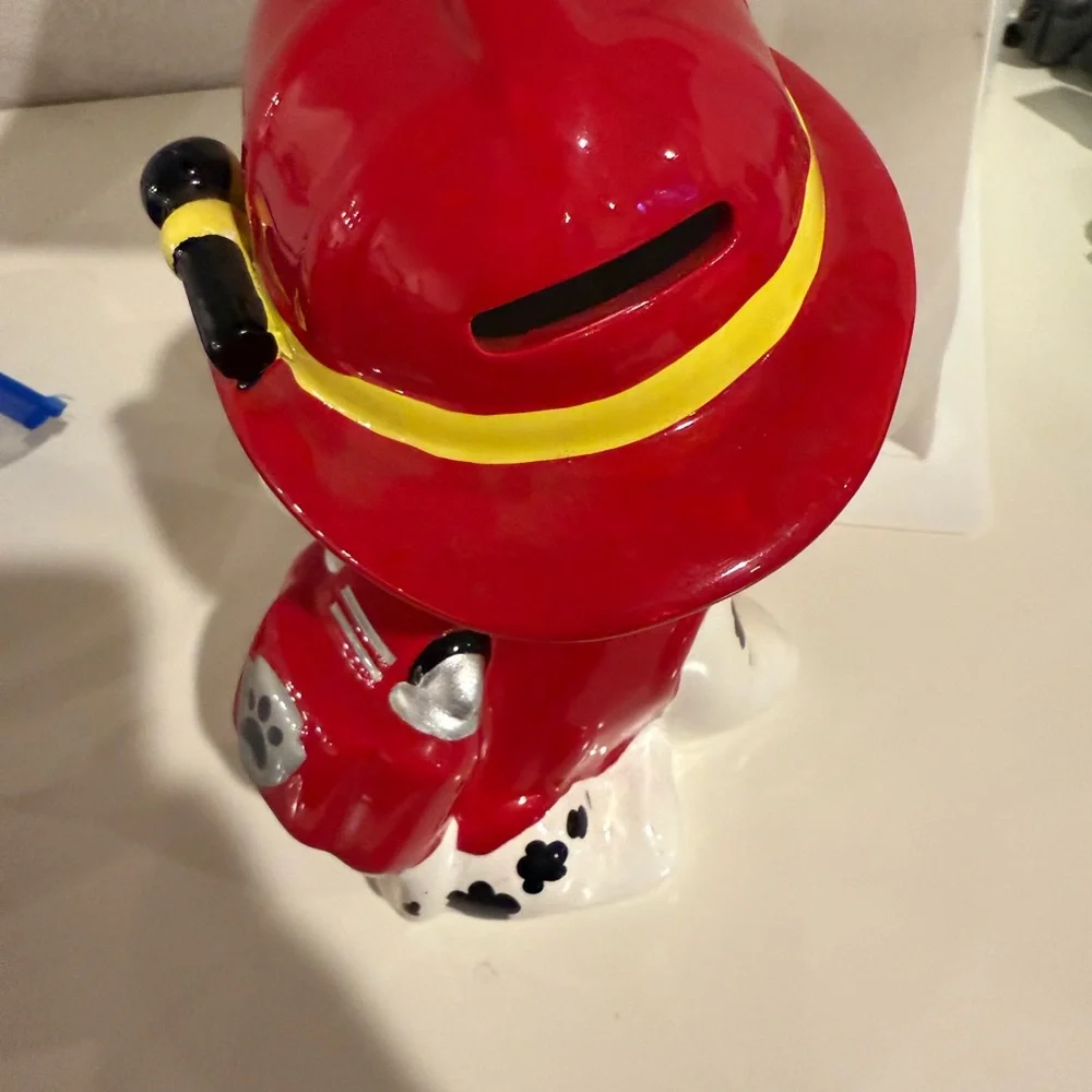 🐾 Paw Patrol Marshall Ceramic Coin Bank – 8” Tall